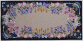 American Cottage HR009 Floral Garden Runner Khaki